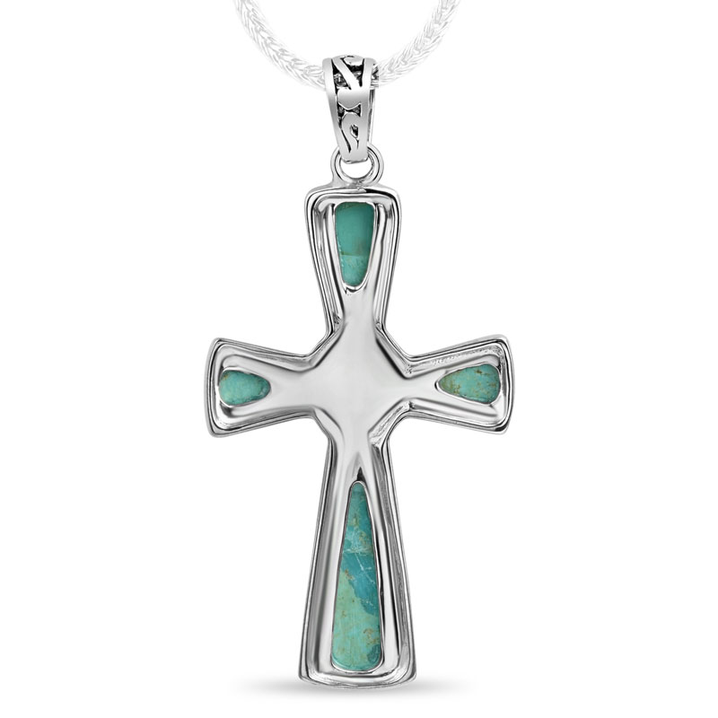 Mission Turquoise Cross Pendant